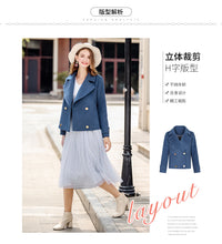 Load image into Gallery viewer, 2018 Autumn Women's coat temperament wool coat 97110