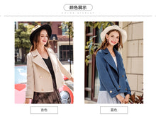 Load image into Gallery viewer, 2018 Autumn Women's coat temperament wool coat 97110