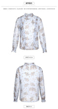 Load image into Gallery viewer, 2018 Winter new women's lace printing temperament celebrity snow spinning shirt 59066