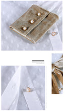Load image into Gallery viewer, 2019 Spring new women's velvet butterfly bow dot shirt celebrity temperament everywhere lace shirt 58838
