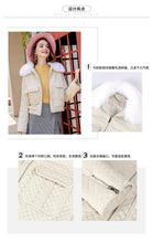 Load image into Gallery viewer, 2018 New Brand Ladies'Collar, Short Zipper Cotton Clothes, Ladies' Plush Jacket 97091