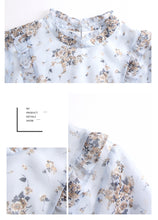 Load image into Gallery viewer, 2018 Winter new women's lace printing temperament celebrity snow spinning shirt 59066