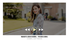 Load image into Gallery viewer, 2018 Winter new women's lace printing temperament celebrity snow spinning shirt 59066