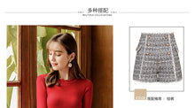 Load image into Gallery viewer, 2019 Autumn and winter new fashion women's round collar long-sleeved warm bottom woolen show thin hundreds of knitting sweater 79062