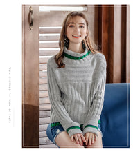 Load image into Gallery viewer, Winter 2018 new high collar sweater temperament lady knitted sweater 79020