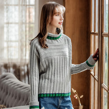 Load image into Gallery viewer, Winter 2018 new high collar sweater temperament lady knitted sweater 79020