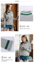 Load image into Gallery viewer, Winter 2018 new high collar sweater temperament lady knitted sweater 79020