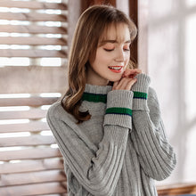 Load image into Gallery viewer, Winter 2018 new high collar sweater temperament lady knitted sweater 79020