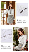 Load image into Gallery viewer, 2018 Autumn new boutique women's dress leader hundred with a down shirt temperament lady shirt female 58919