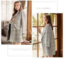 Load image into Gallery viewer, 2018 Autumn and Winter New Boutique Women's Coat Swirl Spindle Little Fragrance Coat Temperance Light Cooked Ladies 'Coat 97127