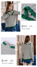 Load image into Gallery viewer, Winter 2018 new high collar sweater temperament lady knitted sweater 79020