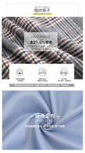 Load image into Gallery viewer, Fall and Winter 2009 New High-quality Women's Clothes with Turn-over Collar, Double-row Button Checker Overcoat, Famous Wool Wool Cloth Overcoat 97120