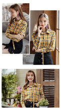 Load image into Gallery viewer, 2019 Autumn Winter New Korean version of women's fashion pattern single buckle jerseys Urban casual shirt female 59083