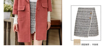 Load image into Gallery viewer, Winter 2018 new women's Lapel thicker long coat temperament woolen jacket 97039