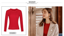 Load image into Gallery viewer, Winter 2018 new women's Lapel thicker long coat temperament woolen jacket 97039