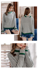 Load image into Gallery viewer, Winter 2018 new high collar sweater temperament lady knitted sweater 79020