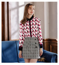 Load image into Gallery viewer, 2009 New Brand Women's Single-row Button Printed Shirt Lady Baitie Chiffon Shirt 59082