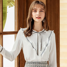 Load image into Gallery viewer, 2018 Autumn new boutique women's dress leader hundred with a down shirt temperament lady shirt female 58919