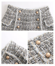 Load image into Gallery viewer, 2008 autumn and winter new high-quality women's zipper high waist retro straight trousers temperament ladies Baitie shorts 28662