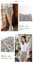 Load image into Gallery viewer, 2008 autumn and winter new high-quality women's zipper high waist retro straight trousers temperament ladies Baitie shorts 28662