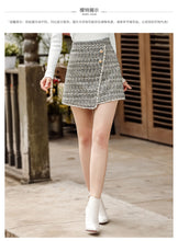 Load image into Gallery viewer, 2018 Autumn Winter new brand women's dress zipper splice spinning irregular skirt temperament lady skirt 28661