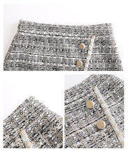 Load image into Gallery viewer, 2018 Autumn Winter new brand women's dress zipper splice spinning irregular skirt temperament lady skirt 28661