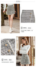 Load image into Gallery viewer, 2018 Autumn Winter new brand women's dress zipper splice spinning irregular skirt temperament lady skirt 28661