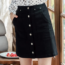 Load image into Gallery viewer, 2018 New Brand Women's Pure Coloured Cowboy Skirt Urban Leisure Skirt 23007
