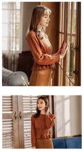 Load image into Gallery viewer, 2018 New brand women's round collar 100 wearing lean sweater urban casual sweater 79067