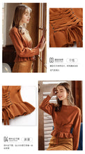 Load image into Gallery viewer, 2018 New brand women's round collar 100 wearing lean sweater urban casual sweater 79067