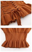 Load image into Gallery viewer, 2018 New brand women's round collar 100 wearing lean sweater urban casual sweater 79067