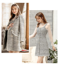 Load image into Gallery viewer, 2018 Autumn and Winter New boutique women's finery headband sleeve a character skirt temperament lady two sets of dresses 88772