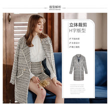 Load image into Gallery viewer, 2018 Autumn and Winter New Boutique Women's Coat Swirl Spindle Little Fragrance Coat Temperance Light Cooked Ladies 'Coat 97127