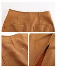Load image into Gallery viewer, 2008 Autumn and Winter Female Dresses Mid-skirt Ladies Half-length Skirt 28639
