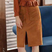 Load image into Gallery viewer, 2008 Autumn and Winter Female Dresses Mid-skirt Ladies Half-length Skirt 28639