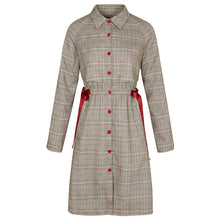 Load image into Gallery viewer, 2019 Autumn Winter new fashion women's clothing can be solved single buckle plaid windbreaker waist waist thin lady coat 97115