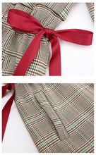 Load image into Gallery viewer, 2019 Autumn Winter new fashion women's clothing can be solved single buckle plaid windbreaker waist waist thin lady coat 97115