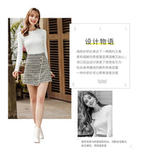 Load image into Gallery viewer, 2019 Autumn and winter new fashion women's round collar long-sleeved warm bottom woolen show thin hundreds of knitting sweater 79062