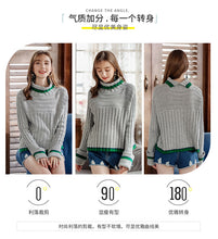 Load image into Gallery viewer, Winter 2018 new high collar sweater temperament lady knitted sweater 79020