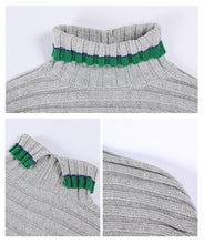 Load image into Gallery viewer, Winter 2018 new high collar sweater temperament lady knitted sweater 79020