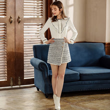 Load image into Gallery viewer, 2018 Autumn new boutique women's dress leader hundred with a down shirt temperament lady shirt female 58919
