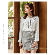 Load image into Gallery viewer, 2018 Autumn new boutique women's dress leader hundred with a down shirt temperament lady shirt female 58919