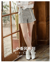 Load image into Gallery viewer, 2008 autumn and winter new high-quality women's zipper high waist retro straight trousers temperament ladies Baitie shorts 28662