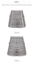 Load image into Gallery viewer, 2008 autumn and winter new high-quality women's zipper high waist retro straight trousers temperament ladies Baitie shorts 28662