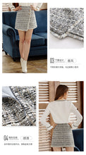 Load image into Gallery viewer, 2018 Autumn Winter new brand women's dress zipper splice spinning irregular skirt temperament lady skirt 28661