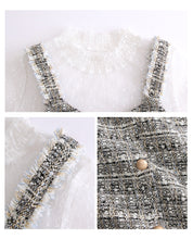 Load image into Gallery viewer, 2018 Autumn and Winter New boutique women's finery headband sleeve a character skirt temperament lady two sets of dresses 88772
