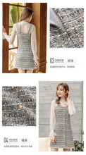 Load image into Gallery viewer, 2018 Autumn and Winter New boutique women's finery headband sleeve a character skirt temperament lady two sets of dresses 88772