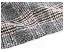 Load image into Gallery viewer, Fall and Winter 2009 New High-quality Women's Clothes with Turn-over Collar, Double-row Button Checker Overcoat, Famous Wool Wool Cloth Overcoat 97120