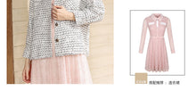 Load image into Gallery viewer, 2018 Winter new women's round collar 9-cent cuff single buckle Baiqi Xiaoxiangfeng jacket 97119