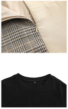 Load image into Gallery viewer, 2019 Autumn and winter new fashion women's round collars splicing temperament lady dress two sets of 69368